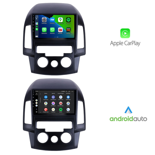 Hyundai i30 | Androide 13 | Radio de coche | 2007 a 2012 | Carplay y Android Auto | aire acondicionado manual