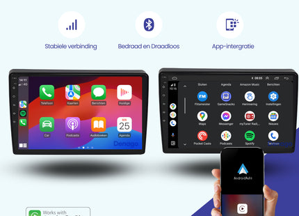 Radio para coche Ford Transit CarPlay | 2006 a 2014 | Denago DNG-A328 | 9 pulgadas | Android 13 | CarPlay inalámbrico & Android Auto