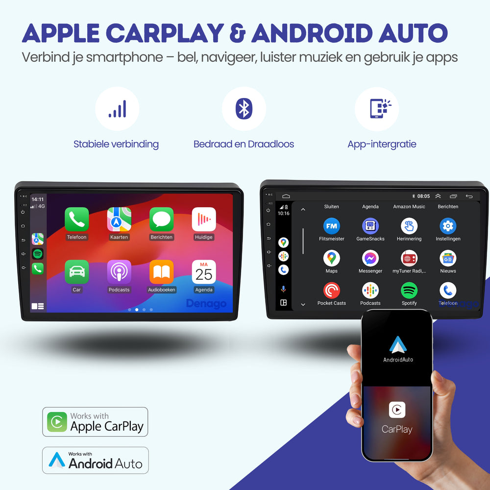 Ford Transit CarPlay car radio | 2006 to 2014 | Denago DNG-A328 | 9 inches | Android 13 | Wireless CarPlay & Android Auto
