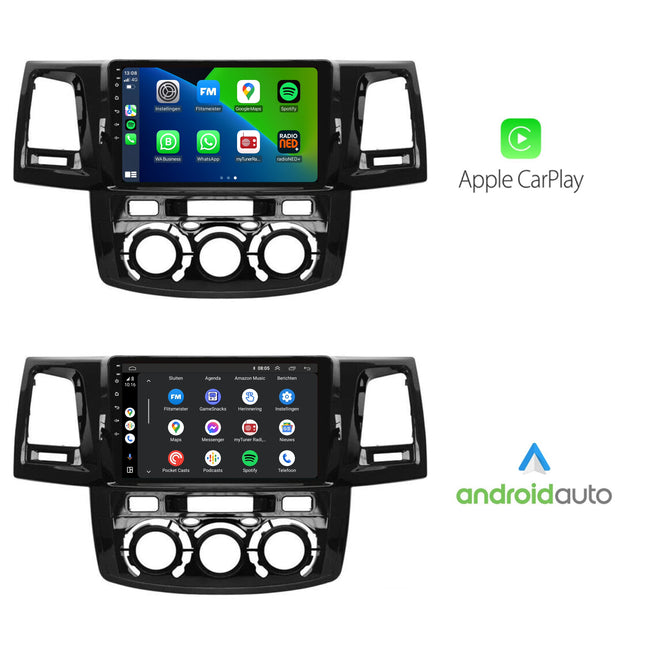 Toyota Hilux | Androide 13 | Radio de coche | 2008 a 2016 | Carplay y Android Auto