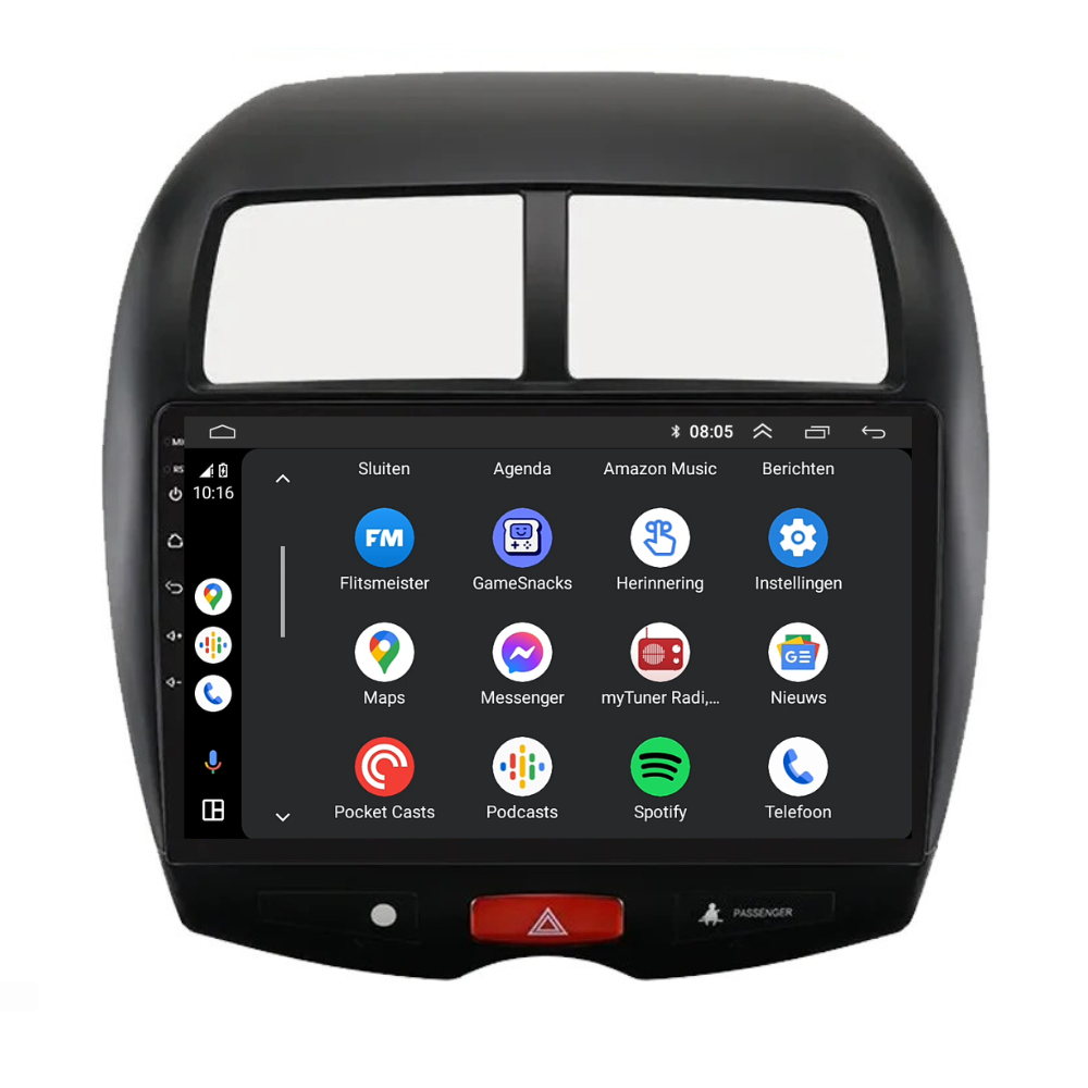 Mitsubishi ASX | Androide 13 | Radio de coche | 2010 a 2015 | Carplay y Android Auto