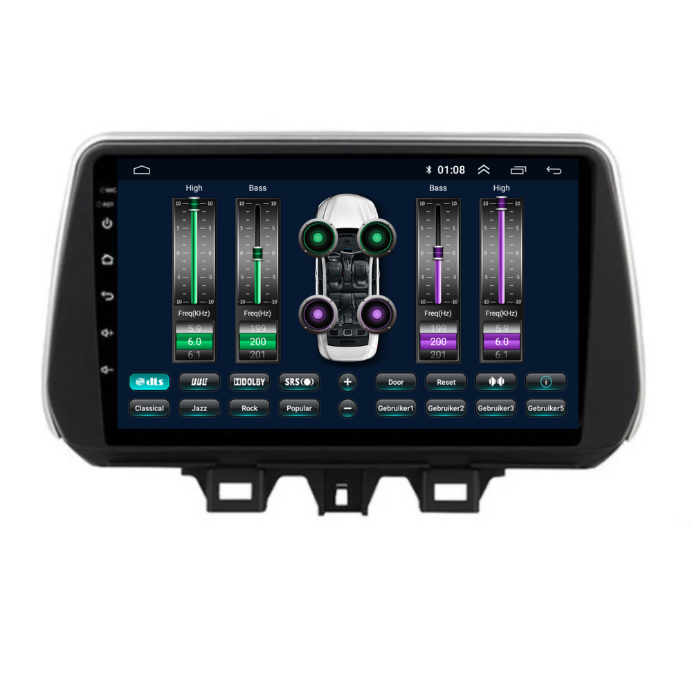 Hyundai Tucson | Androide 13 | Radio de coche | 2018 a 2019 | Carplay y Android Auto