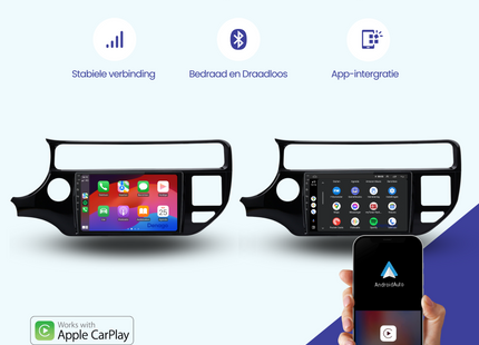 Kia Rio | Autoradio | 2015 t/m 2017 | Android 13 & CarPlay