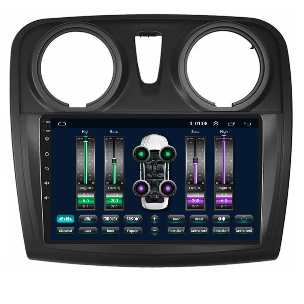 Dacia Sandero | Android 13 | Autoradio | 2013 t/m 2020 | Carplay & Android Auto