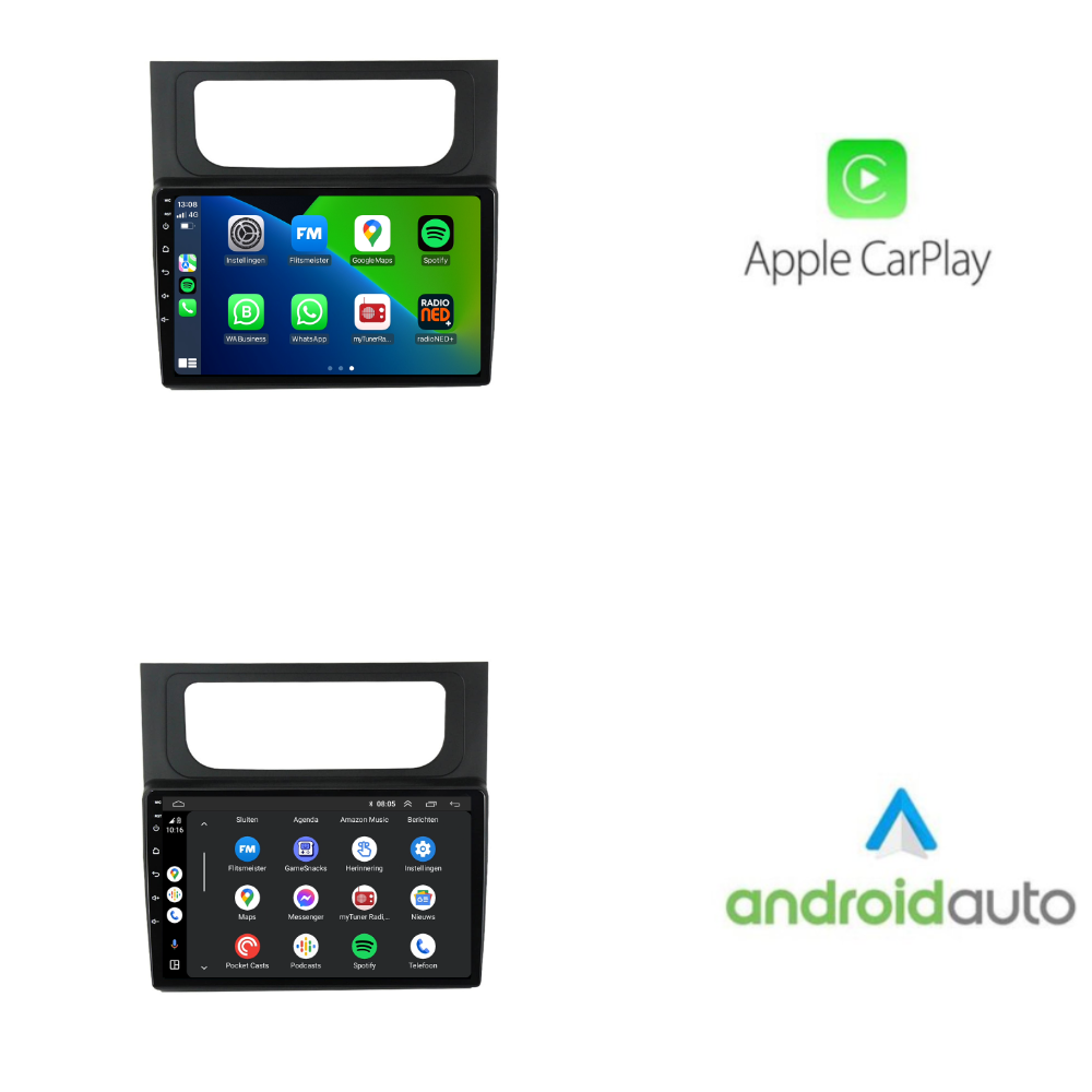Volkswagen Touran | Radio de coche | 2010 a 2015 | Androide 13 | Carplay y Android Auto