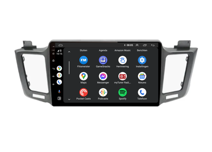 Toyota Rav 4 | Android 13 | Autoradio | 2013 t/m 2018 | CarPlay & Android Auto