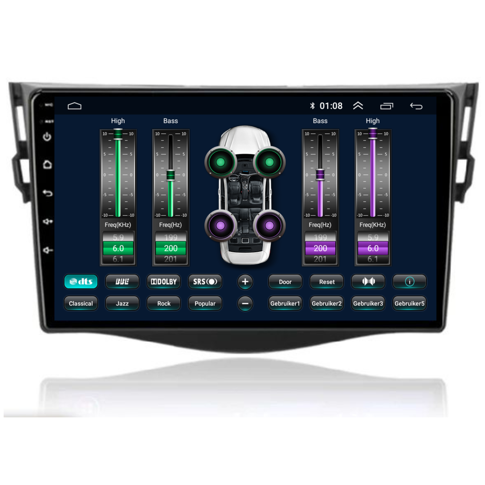 Toyota RAV4 | Android 13  | Autoradio | 2006 t/m 2013 | Carplay & Android Auto
