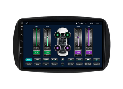 Smart Fortwo | Forfour | Android 13 | Autoradio | 2015 t/m 2019 | Carplay & Android Auto