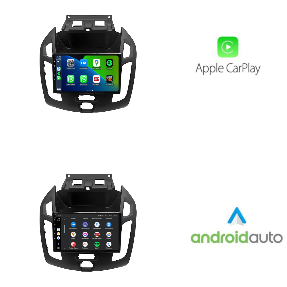 Ford Transit Tourneo Connect Android Car Radio | Black | 2013 to 2018 | CarPlay