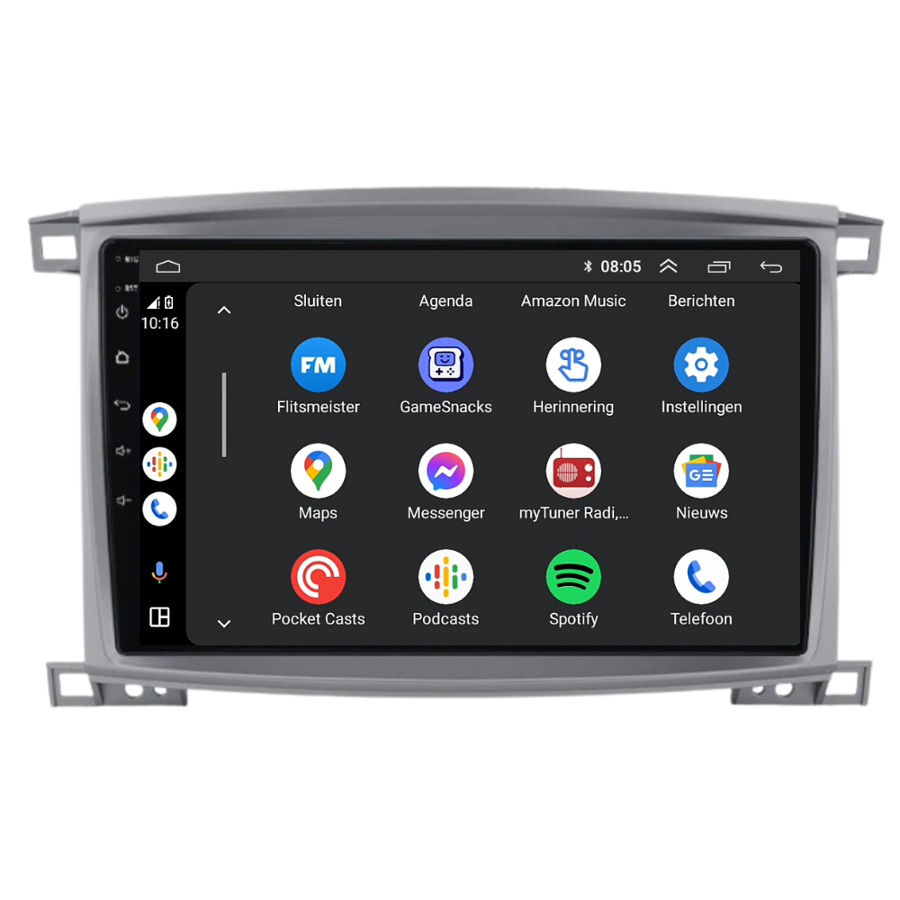 Toyota Land Cruiser LC100 | Android 13 | Autoradio | 2005 à 2007 | CarPlay & Android Auto