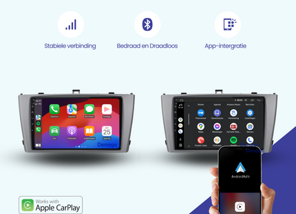 Toyota Avensis Autoradio | 2009 t/m 2014 | Android 13 & CarPlay