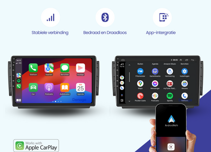 Peugeot 208 | 2008 Autoradio | 2012 t/m 2019 | Android 13 & CarPlay
