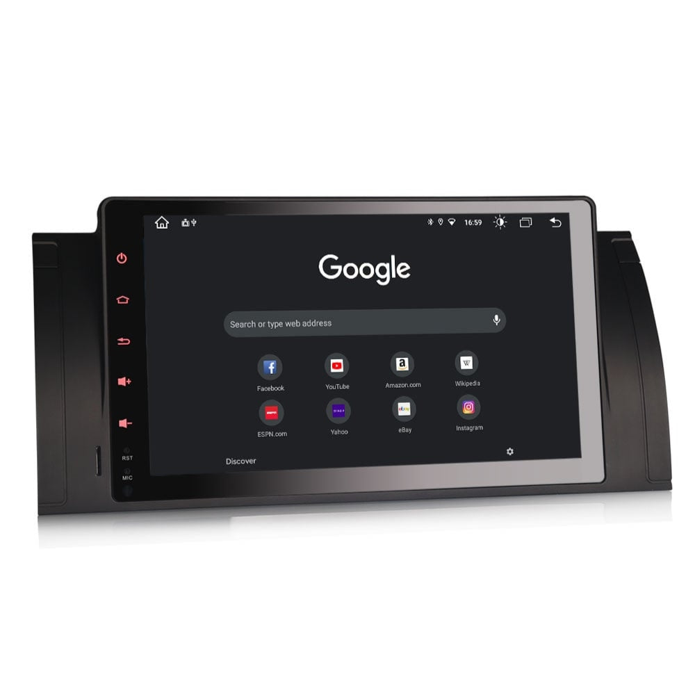Carplay autoradio voor BMW 5 serie X5 E39 E53 M5 | 1996 t/m 2007 | 8-Core | Draadloos Apple Carplay & Android auto | 4GB + 64GB | Full Touch