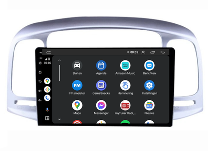 Hyundai Accent | Android 13 | Autoradio | 2007 t/m 2011 | Carplay & Android Auto