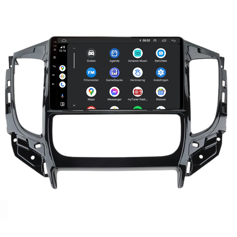Mitsubishi Tritón | Androide 13 | Radio de coche | 2015 a 2022 | Carplay y Android Auto