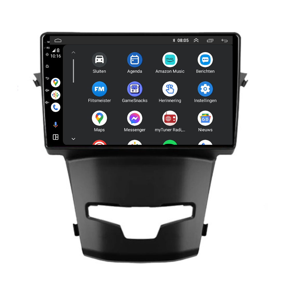 Ssangyong Korando | Androide 13 | Radio de coche | 2014 a 2018 | Carplay y Android Auto