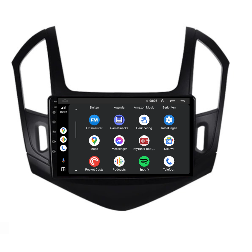 Chevrolet Cruze | Androide 13 | Radio de coche | 2012 a 2014 | CarPlay y Android Auto