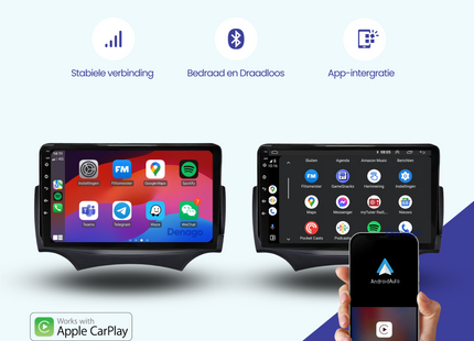 Ford Ka | Autoradio | 2007 t/m 2016 | Android 13 | CarPlay & Android auto