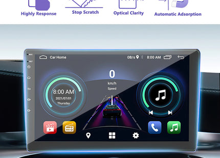 Screenprotector – Voor Autoradio & GPS | 10 Inch