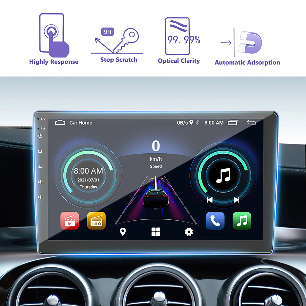 Protector de pantalla – Para radio de coche y GPS | 10 pulgadas