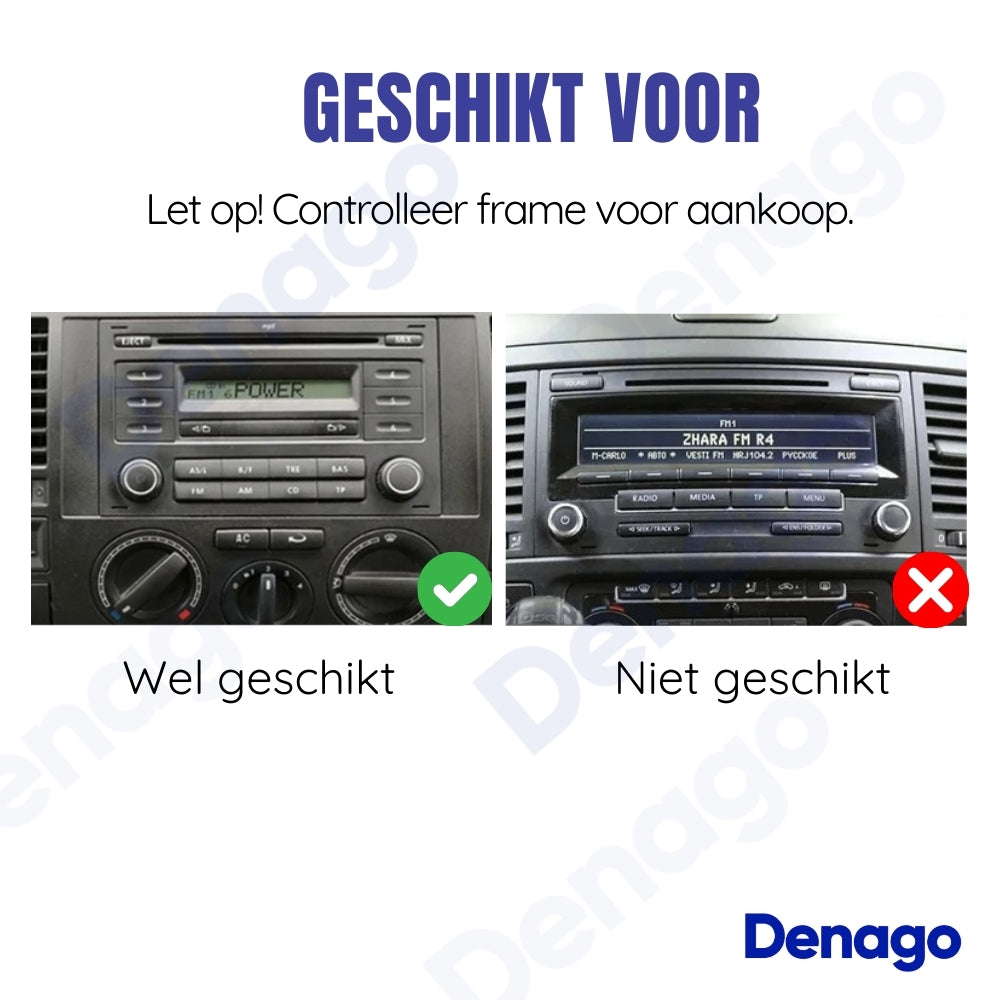 Ford Galaxy CarPlay autoradio | 2000 t/m 2006 | 4+64GB | Denago DNG-2718-7 | 7 inch | Android 15 | Draadloos CarPlay & Android Auto