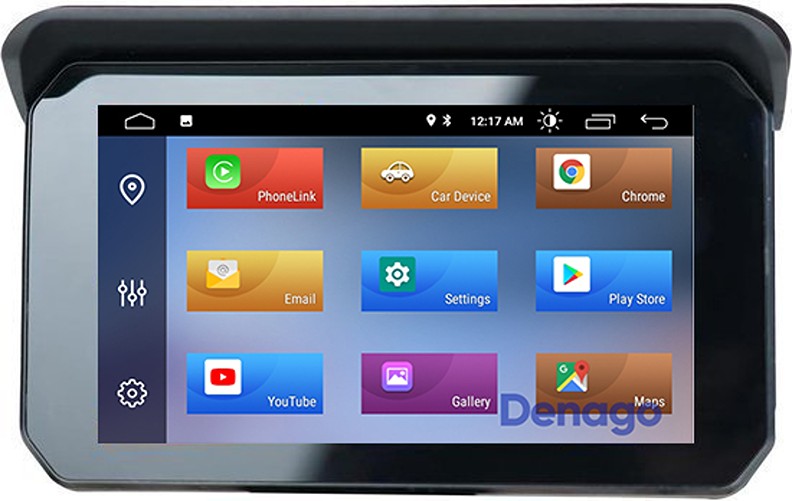 Motor CarPlay navigatie | Denago DNG-1185 | 9 inch | Draadloos CarPlay & Android Auto | Motornavigatie | Bluetooth verbinding oordopjes