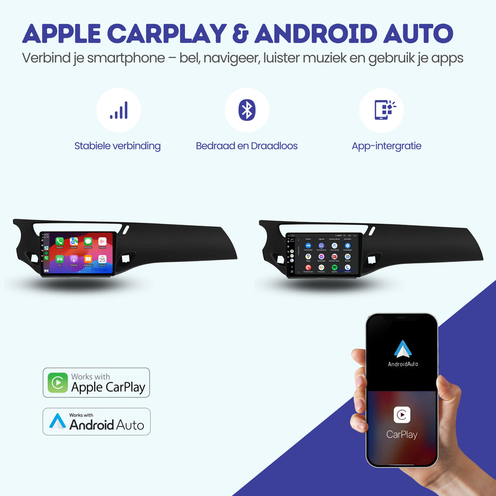 Radio para coche Citroën C3 y DS3 CarPlay | 2010 a 2017 | Denago DNG-A60 | 9 pulgadas | Androide 13 | CarPlay inalámbrico y Android Auto