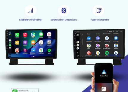 Opel Astra J CarPlay autoradio | 2009 t/m 2016 | Denago DNG-A407 | 9 inch | Android 13 | Draadloos CarPlay & Android Auto