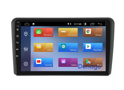 Audi A3 CarPlay autoradio | 2004 t/m 2013 | Denago DNG-A25 | 9 inch | Android 13 | Draadloos CarPlay & Android Auto