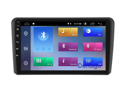 Audi A3 CarPlay autoradio | 2004 t/m 2013 | Denago DNG-A25 | 9 inch | Android 13 | Draadloos CarPlay & Android Auto
