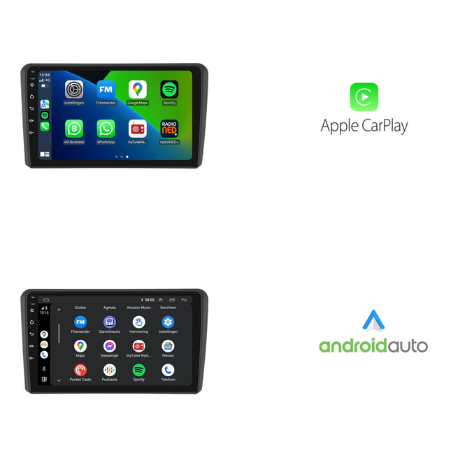 Audi A3  | S3 | RS3 | Android 13 | 2004 t/m 2013 | CarPlay & Android Auto