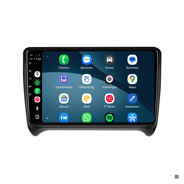 Audi TT-radio med CarPlay og Android Auto | 2006–2014 | 9 tommer | Android 15 | CTX-7325