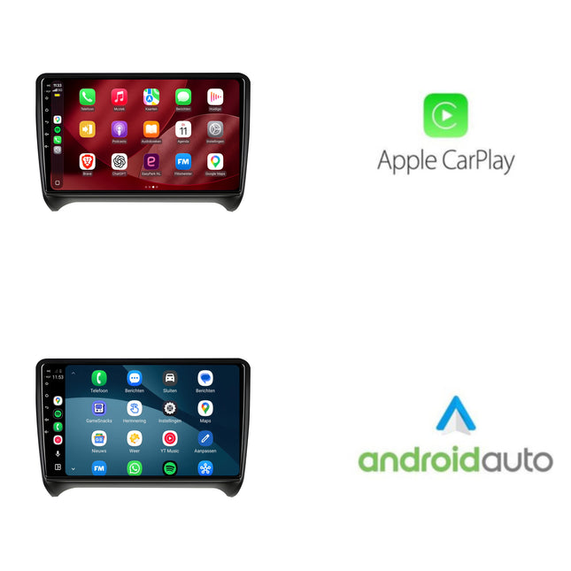 Audi TT-radio med CarPlay og Android Auto | 2006–2014 | 9 tommer | Android 15 | CTX-7325
