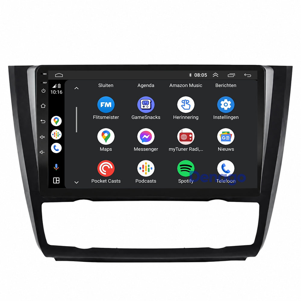 BMW 1 Serie E87 | E81 | E82 | E88 CarPlay autoradio | 2004 t/m 2012 | Denago DNG-A273 | 9 inch | Android 15 | Draadloos CarPlay & Android Auto