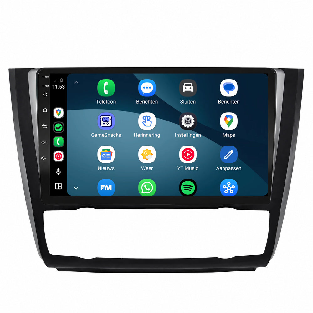 BMW 1-serie E87 / E81 / E82 / E88 CarPlay- och Android Auto-radio | 2004–2012 | 9 tum | Android 15 | CTX-7273