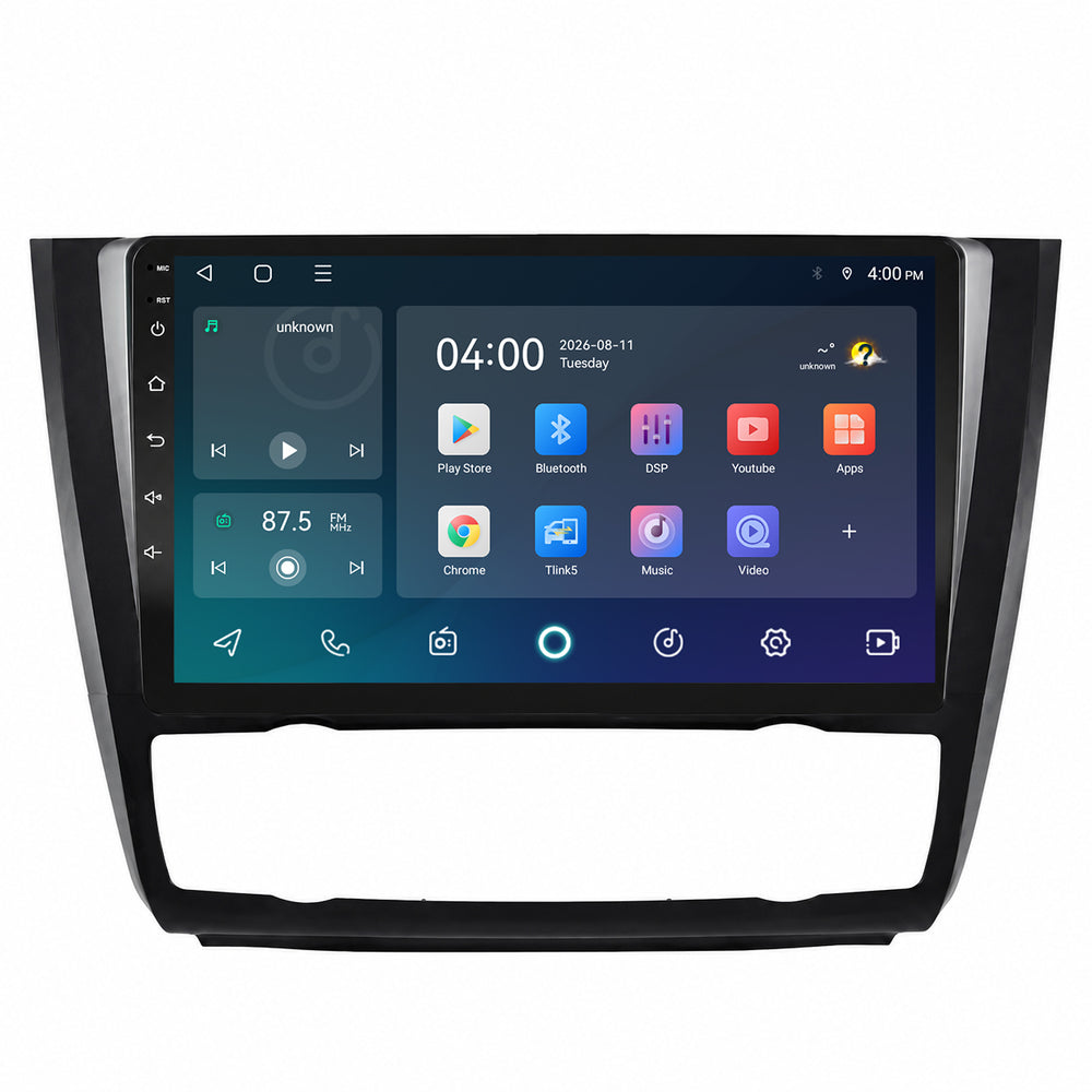 BMW 1-serie E87 / E81 / E82 / E88 CarPlay- och Android Auto-radio | 2004–2012 | 9 tum | Android 15 | CTX-7273