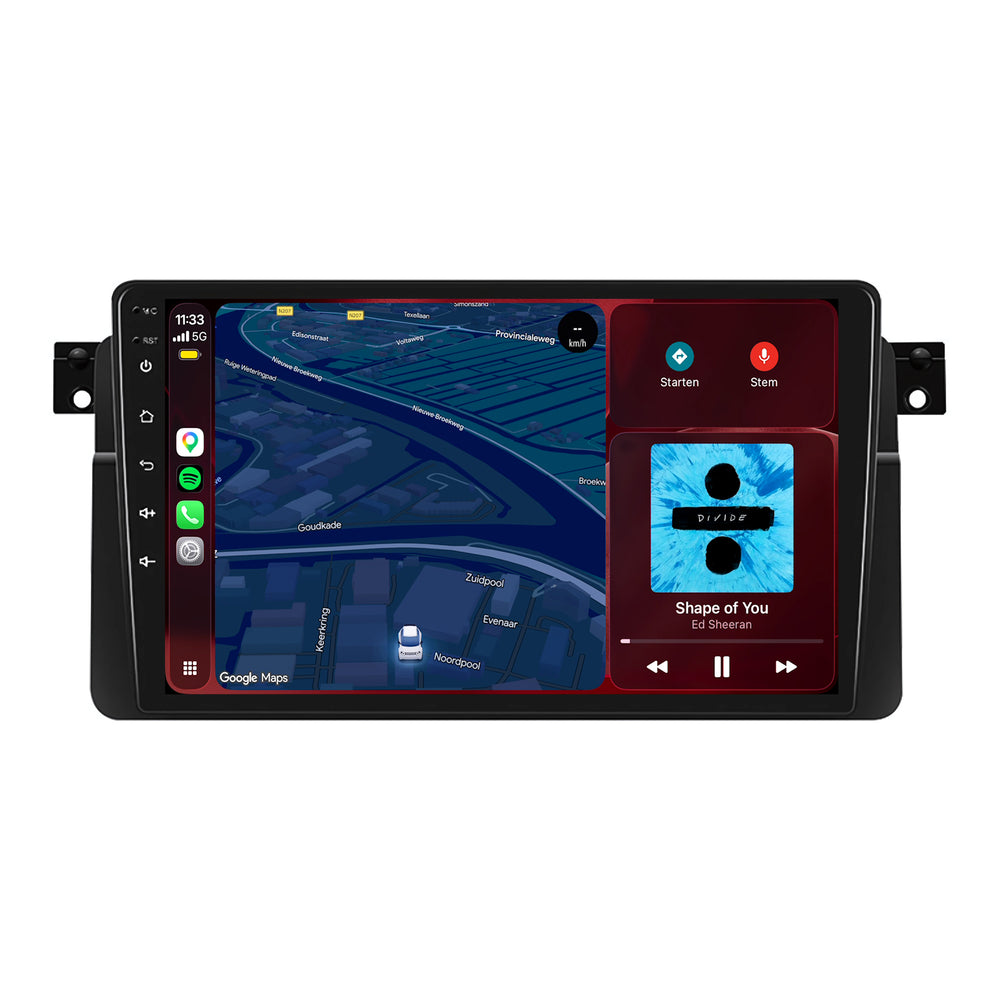 BMW 3-serie E46 | Android 15 | 9 inch Autoradio | 1999 t/m 2005 | CarPlay & Android Auto