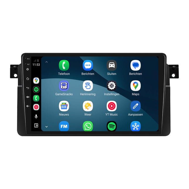 BMW 3-serie E46 | Android 15 | 9 inch Autoradio | 1999 t/m 2005 | CarPlay & Android Auto