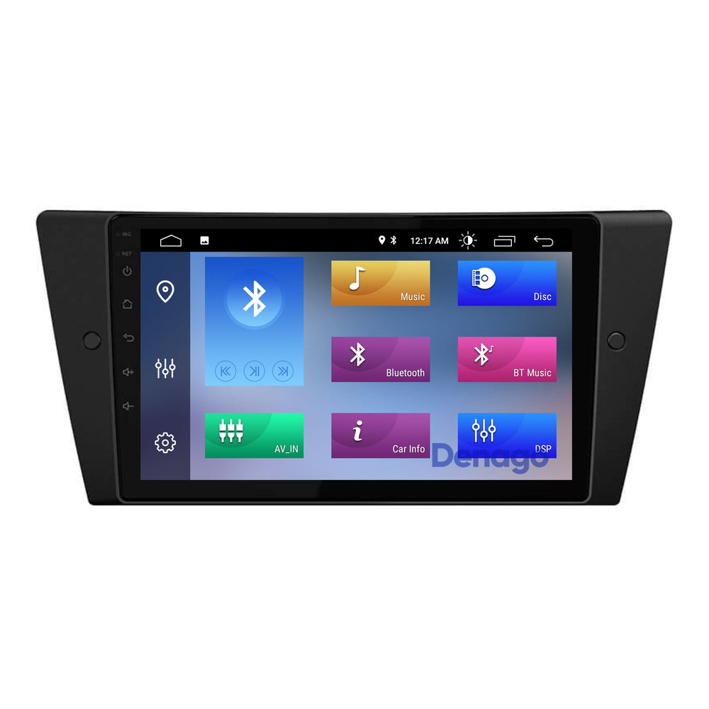 BMW 3 Serie CarPlay autoradio | 2005–2013 | Denago DNG-A72 | 9 inch | Android 13 | Draadloos CarPlay & Android Auto