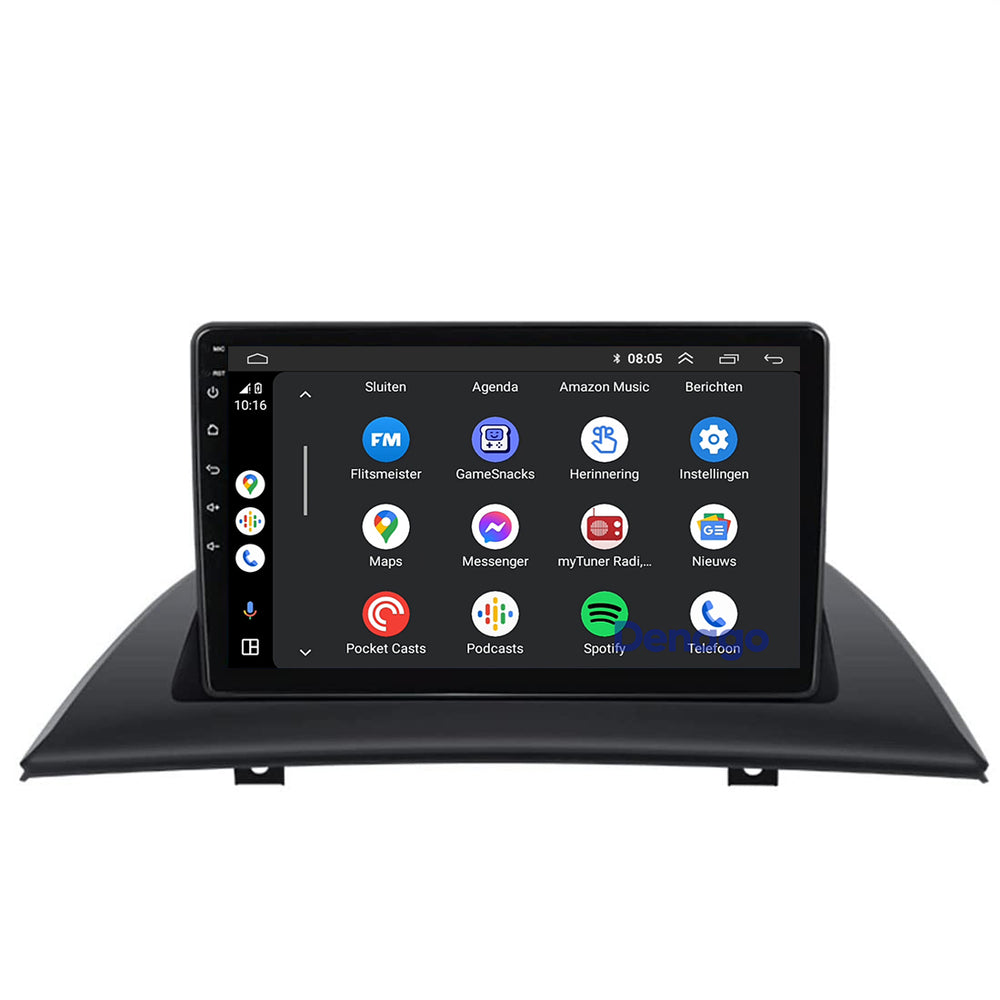 BMW X3 E83 CarPlay autoradio | 2004 t/m 2012 | Denago DNG-A349 | 9 inch | Android 13 | Draadloos CarPlay & Android Auto