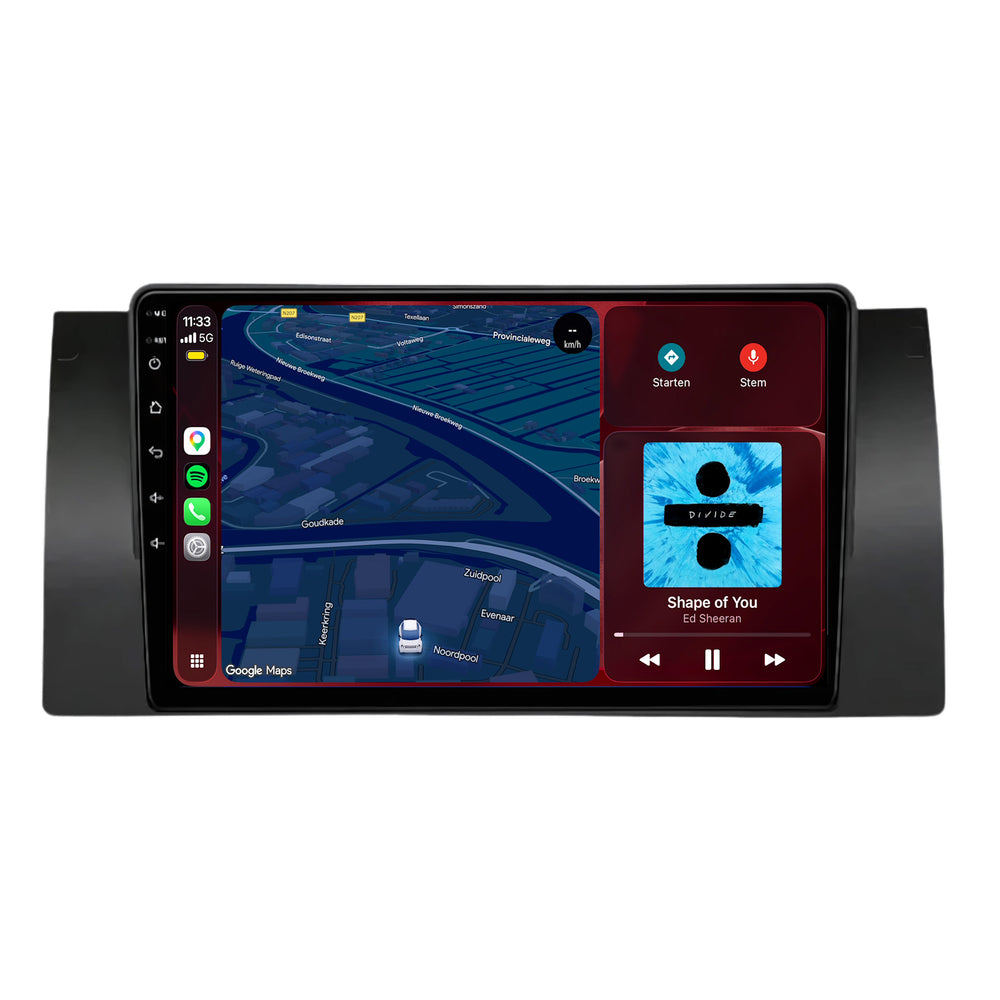 BMW X5 E53 | Android 15 | 9 inch Autoradio | 2000 t/m 2006 | CarPlay & Android Auto
