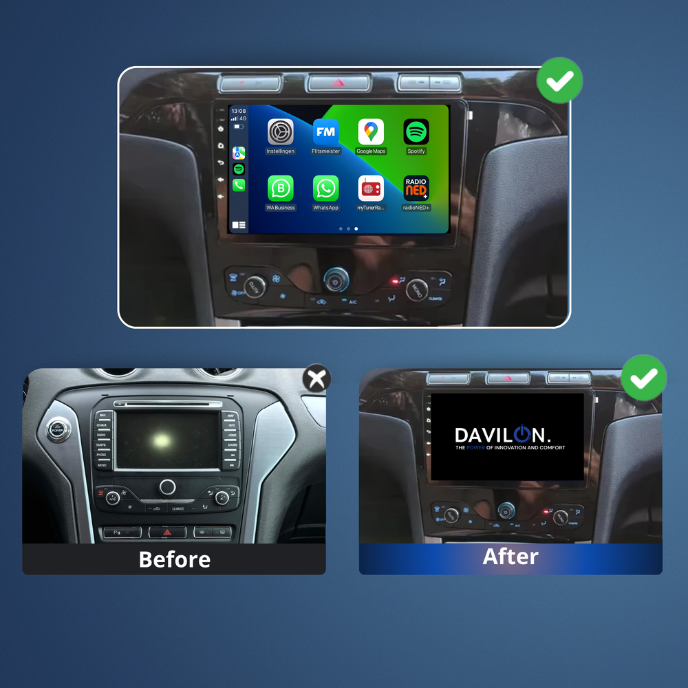 Ford S-Max | Android 13 | Autoradio | 2010 t/m 2015 | Carplay & Android Auto