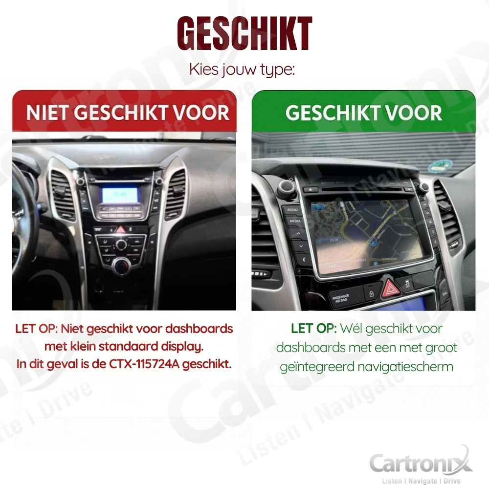 Hyundai I30 | 2012 t/m 2017 | Android 14 | 4+64GB | CarPlay & Android Auto
