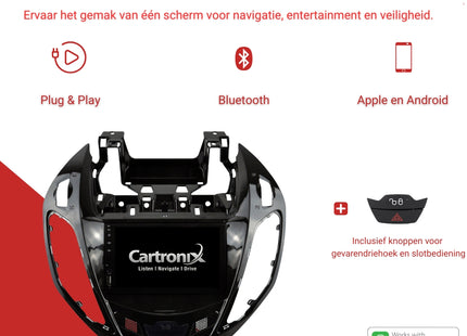 Ford B-Max | Transit Courier | Tourneo | CarPlay autoradio | 2012 t/m 2018 | Android 15 | 4+64GB | 8-Core | Carplay & Android Auto