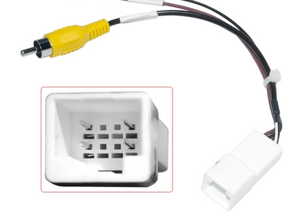 Camera verloopstekker 8-pins voor Toyota Aygo | Peugeot 108 | Citroen C1