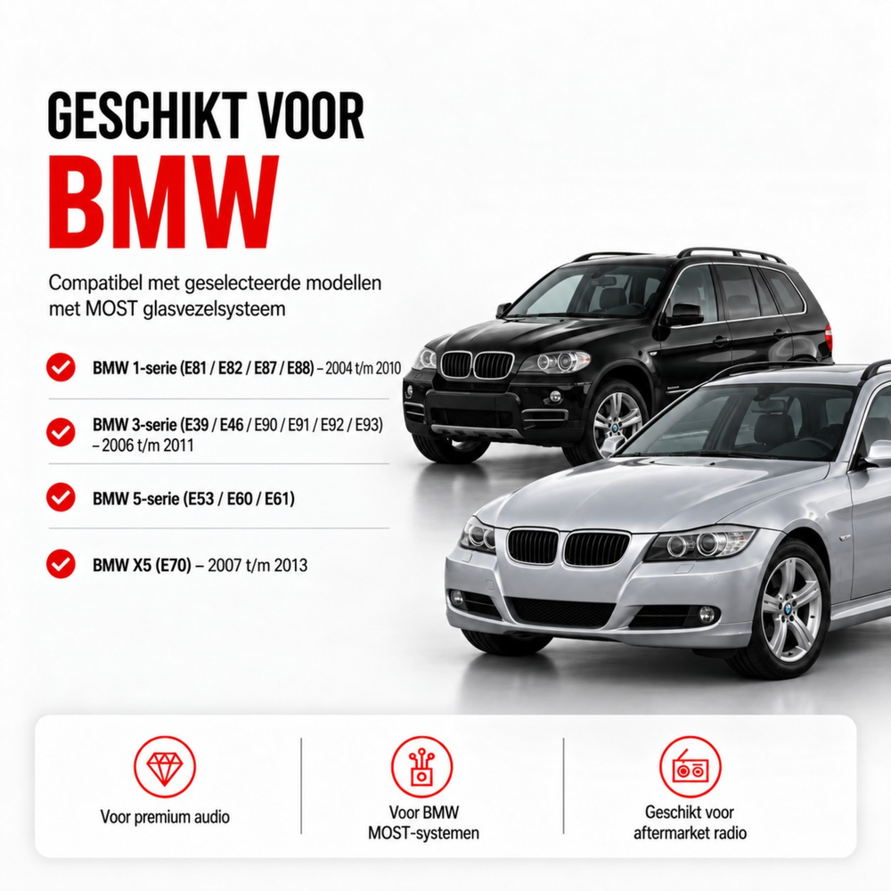 CTX-3305 | وحدة فك ترميز الألياف الضوئية | BMW الفئة 1 | BMW الفئة 3 | BMW الفئة 5