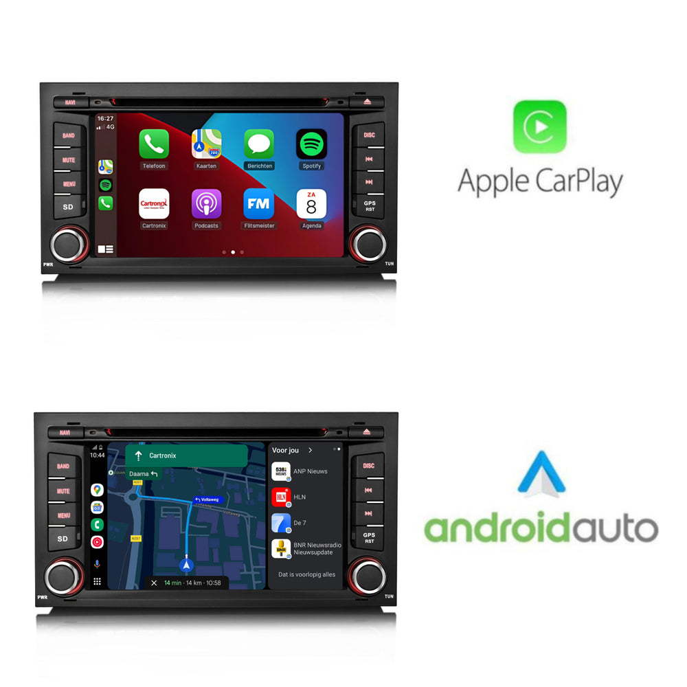 Seat Ibiza 6J | León 5F | CarPlay y Android Auto | radio de coche | 2013 a 2017 | Androide 13 | 4+64GB