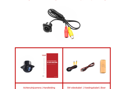 RV-380 PRO Achteruitrijcamera | Universeel |  8 LED