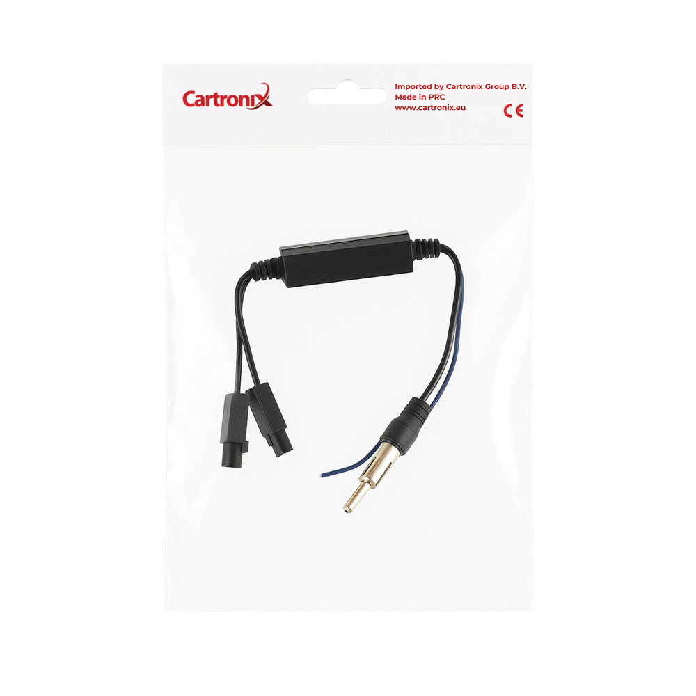 Cartronix CTX-3417 |Dual Fakra Antenneversterker | Autoradio | Geschikt voor Volkswagen | Audi | Seat | Skoda | Mercedes