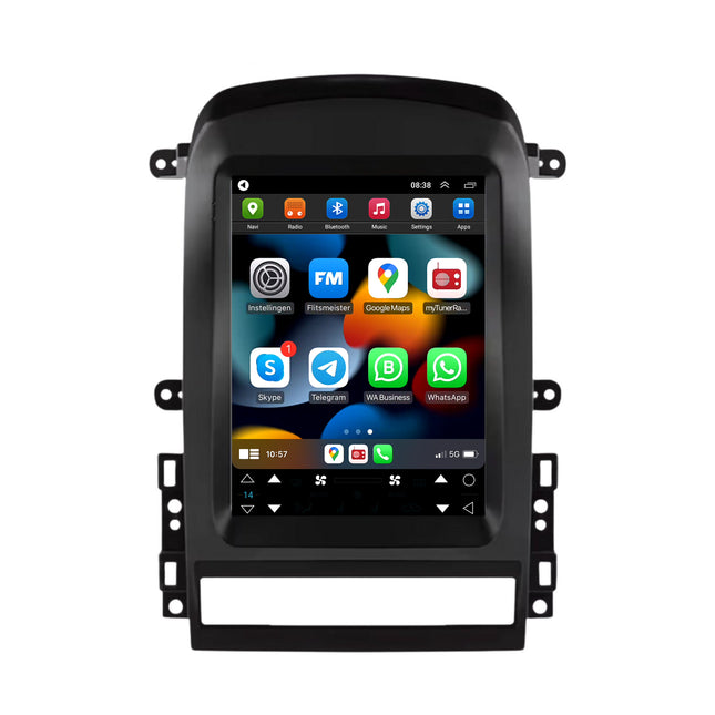 Chevrolet Captiva Tesla Style | Android 13 | Autoradio | 2006 t/m 2012 | CarPlay & Android Auto